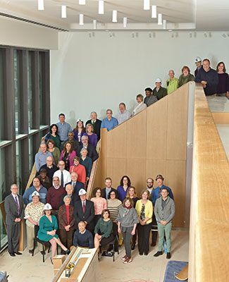 faculty staff and retiree donors at the new Billman Music Pavilion