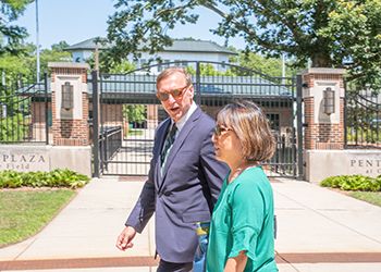 President Stanley and his wife, Dr. Ellen Li