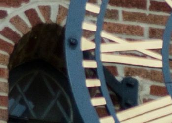 Beaumont Tower clock focused on the nine