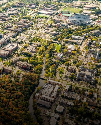 MSU Overhead Shot of Campus