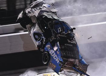 Ryan Newman's car goes airborne during Daytona 500