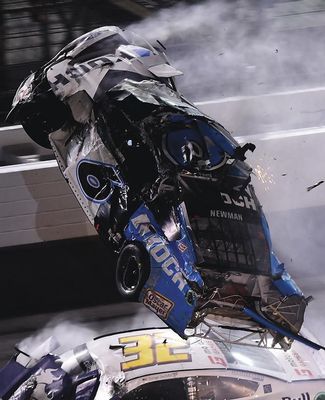 Ryan Newman's car goes airborne during Daytona 500