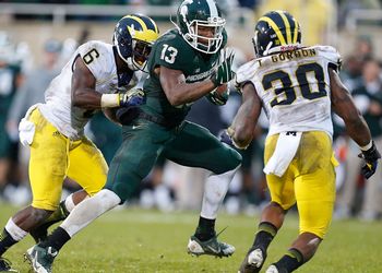 Bennie Fowler playing against the Wolverines. 