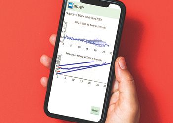 Blood Pressure App on phone