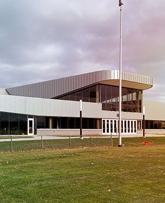 munn ice arena facade