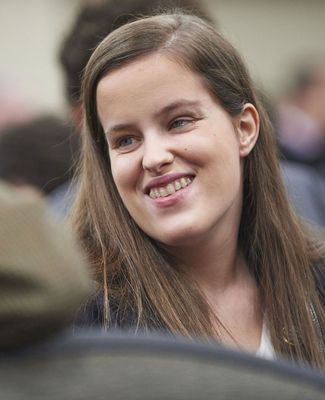 Jordyn Castor smiling in a crowd