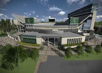 An artist's rendering of the addition underway at Spartan Stadium