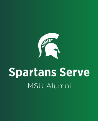 Spartans Serve MSU Alumni wordmark