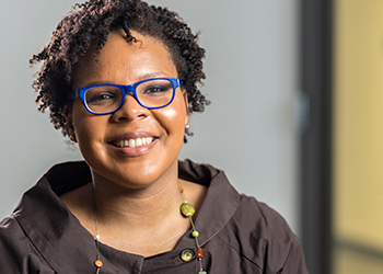  University Enrichment Fellow Joyce-Zoe Farley studies race, riots and rebellion. Farley is attempting to help people by gathering oral histories of people in Detroit. 