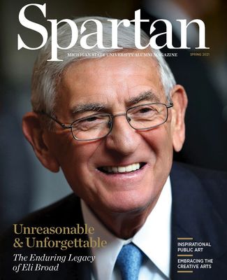 Spartan Alumni Magazine Spring 2021 Cover