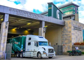 MSU Football Equipment Truck