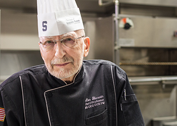  Endowed Chef Allan Sherwin's professional journey taught him how to be a leader, mentor, and teacher—lessons which will undoubtedly echo on through his student's lives and careers. 
