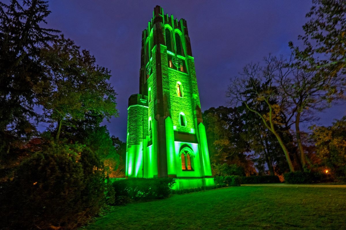 Glow Green for MSU Homecoming 