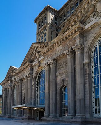 Michigan Central Station entrance