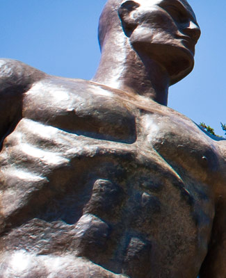spartan statue
