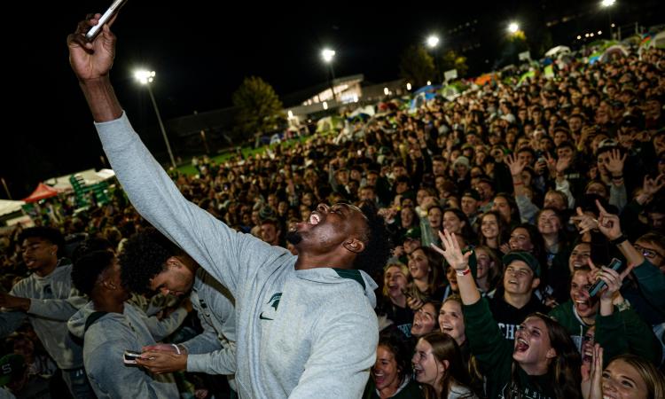Izzone Campout group selfie. 