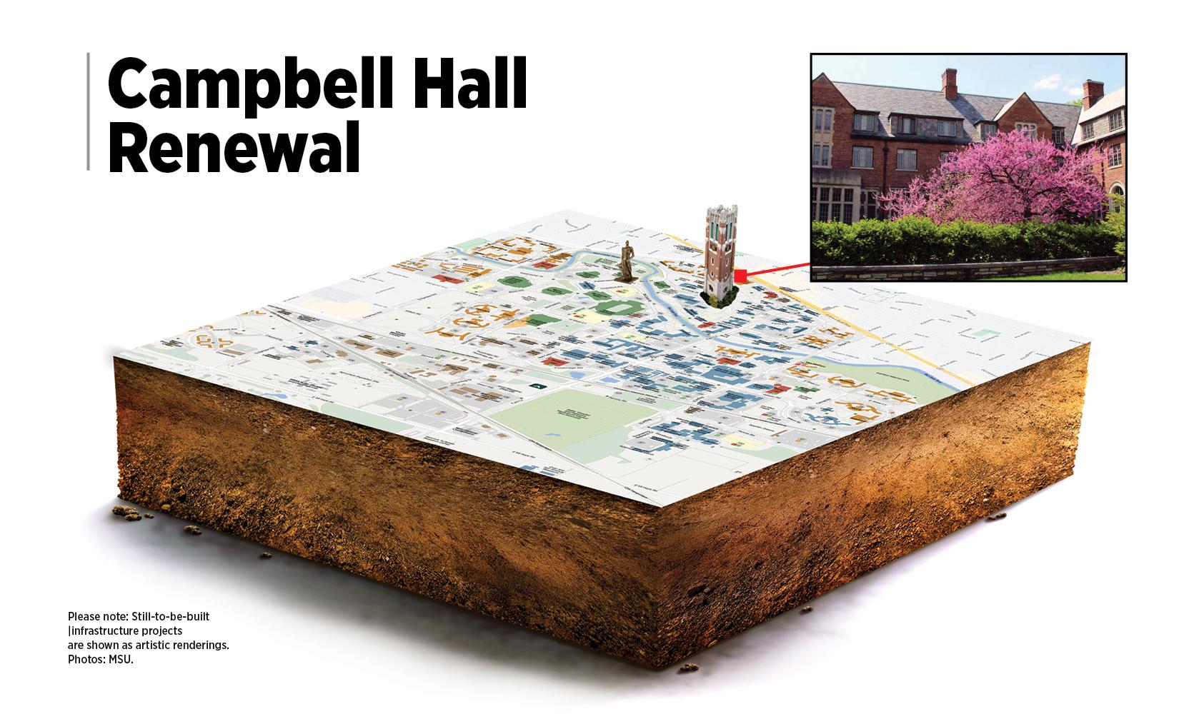 Campbell Hall Renewal Map