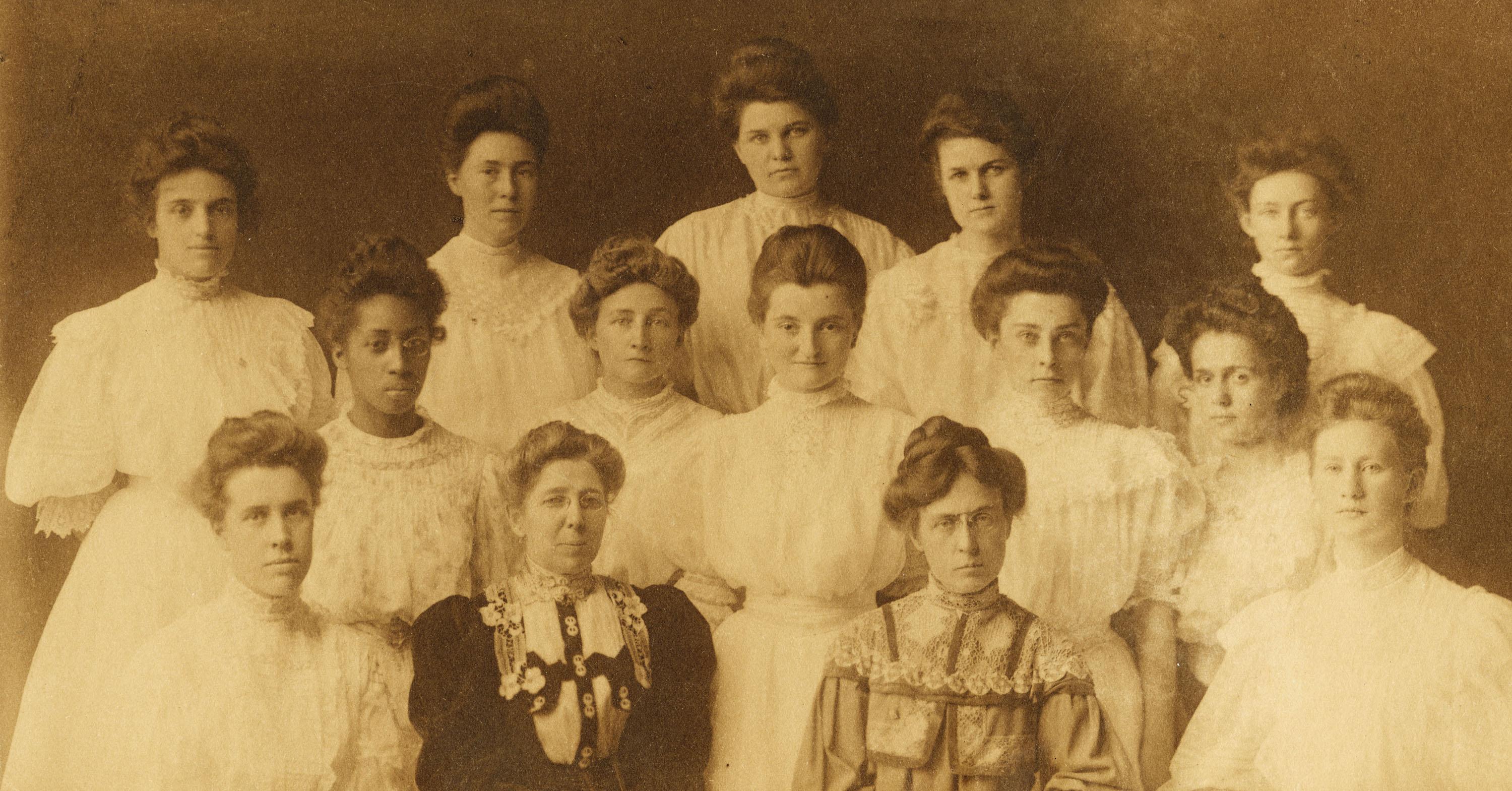 Myrtle Craig Mowbray with other female students.