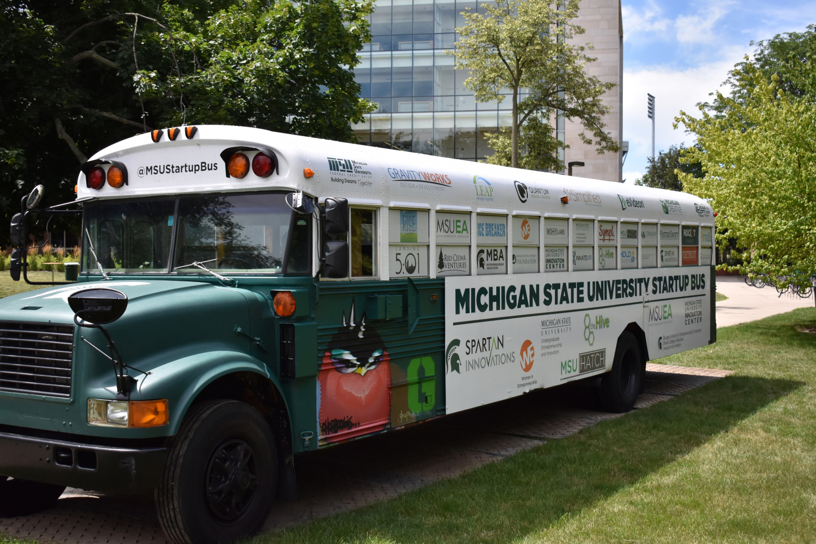 The MSU Startup Bus on Campus