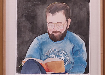 Watercolor of Stephen O. Murray