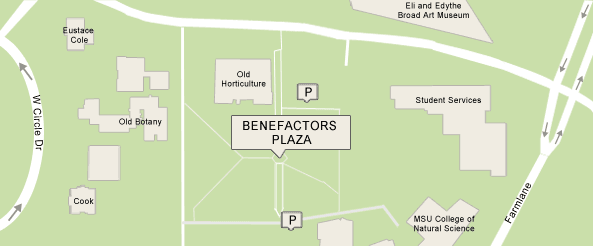 Map of Benefactors Plaza