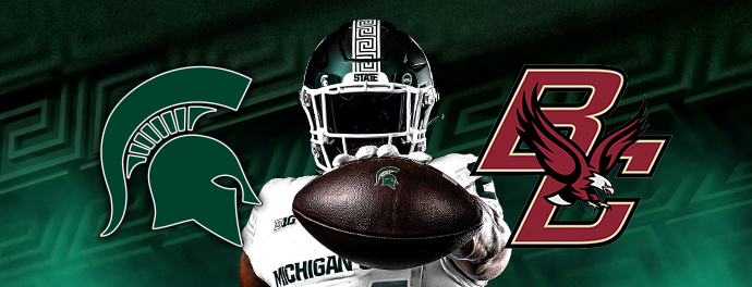 [Banner: MSU Tailgate at Boston College]