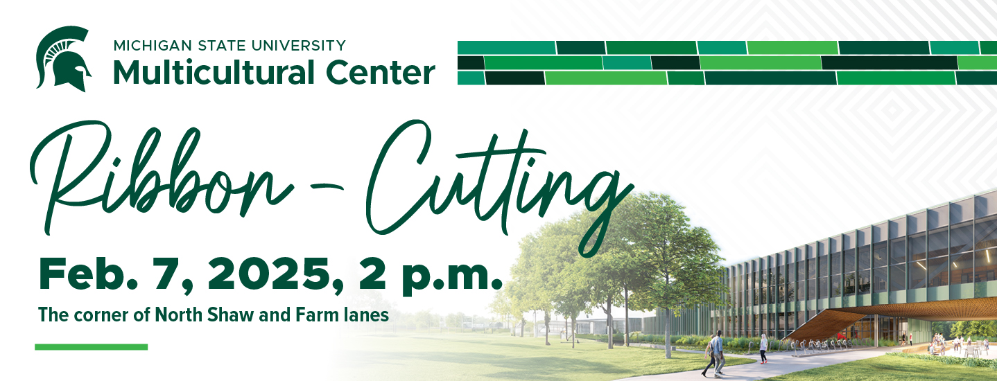 [Banner: Multicultural Center Ribbon-Cutting Ceremony]