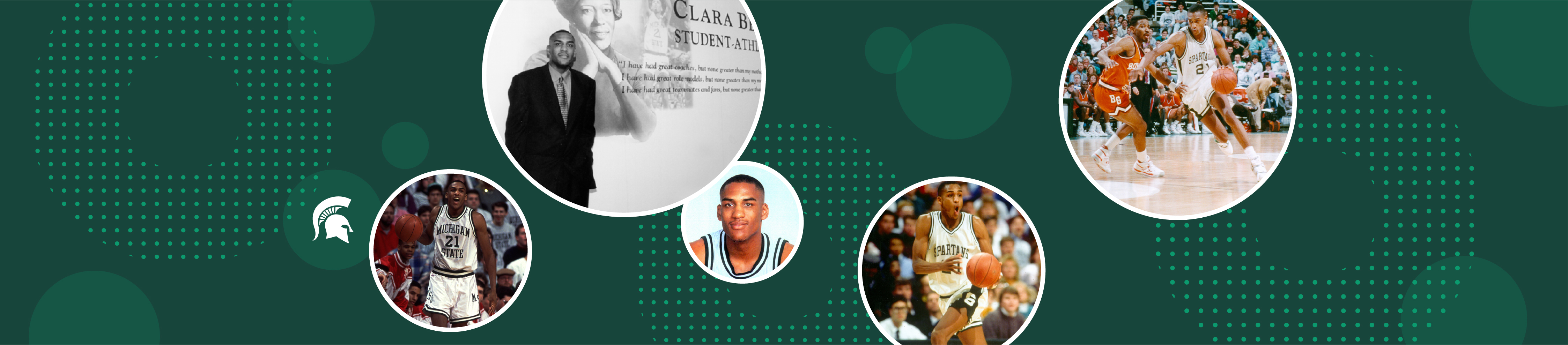 [Banner: Green and White Basketball Reception]